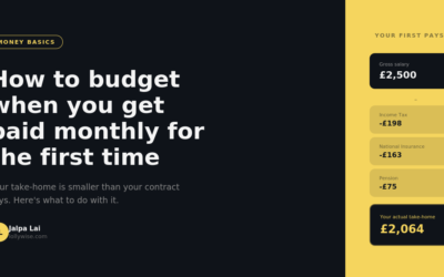 How to Budget When You Get Paid Monthly for the First Time